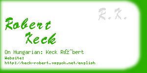 robert keck business card